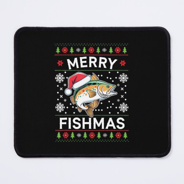 Item preview, Merry Fishmas Ugly Fishing Christmas Bass Fish 	 Gifts designed and sold by BeulahJoseph.