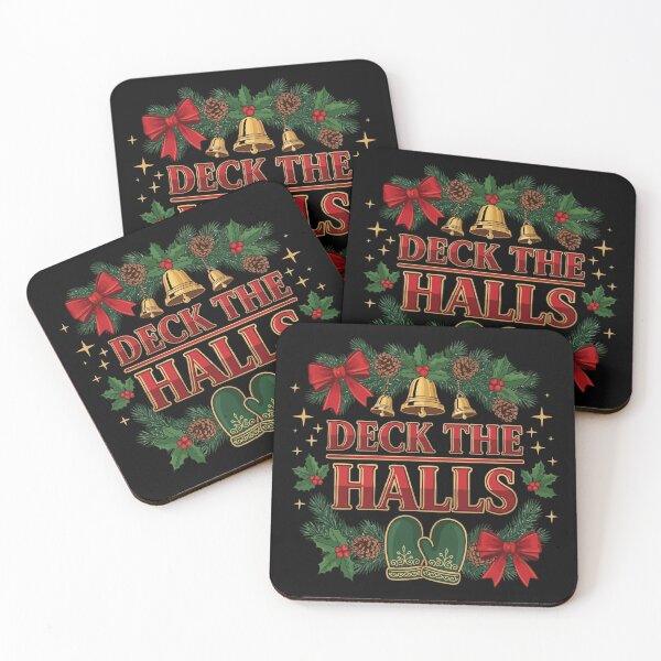 Item preview, Deck the Halls Christmas Wreath Festive Art designed and sold by graphicnew.