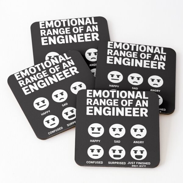 Item preview, Emotional Range Of An Engineer Engineering Faces Fan designed and sold by BotboutiquePre.
