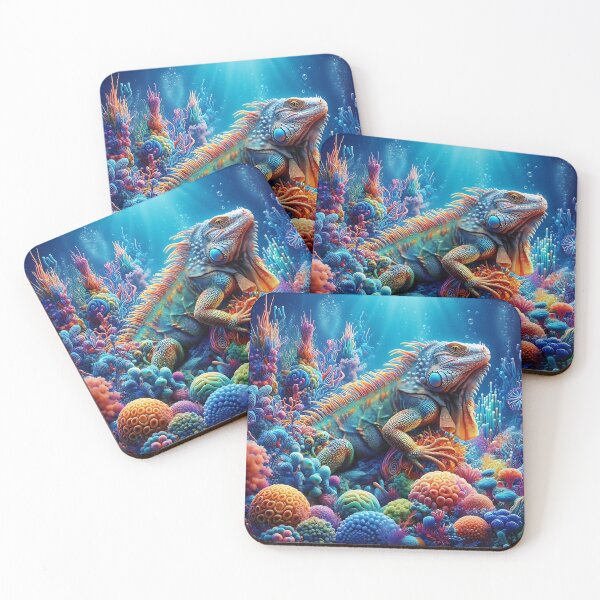 Item preview, Colorful Iguana designed and sold by GalleryBrisArt.