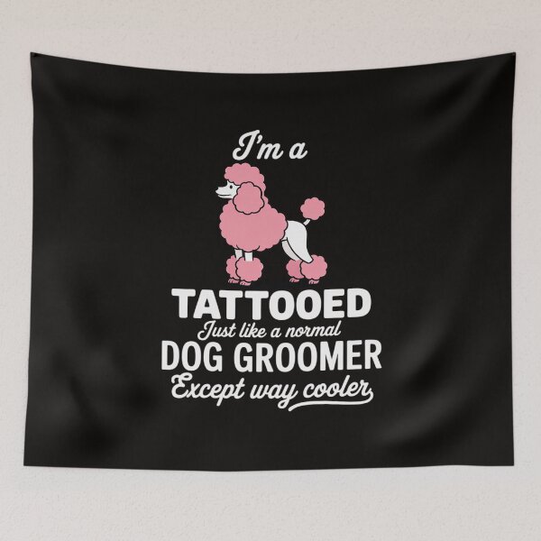 Item preview, Dog Groomer Tattooed Pet Grooming Puppy Care designed and sold by silladive.