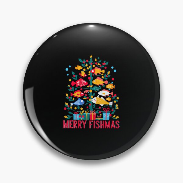 Item preview, Merry Fishmas Funny Christmas Tree Lights Fishing Rod designed and sold by KarlaLeanne.