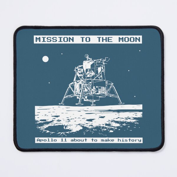 Item preview, Monochrome Apollo 11 Moon Landing Flag Moon Mission designed and sold by KiwiRider.