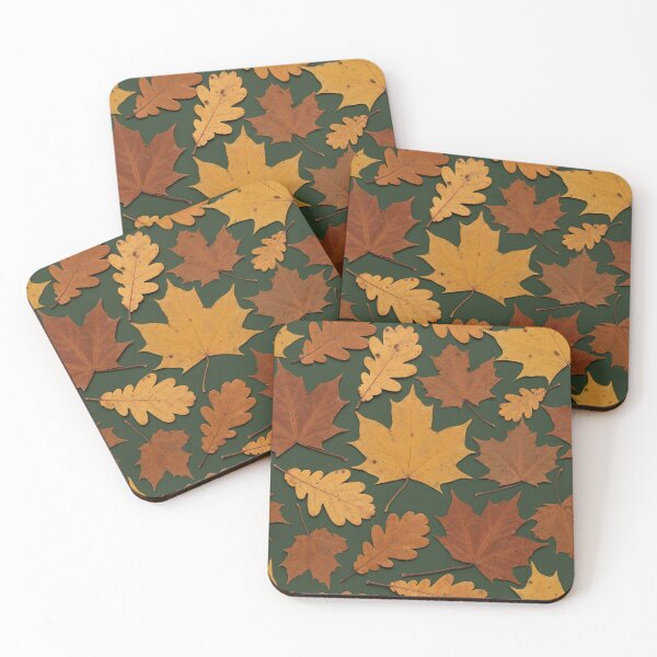 Item preview, Autumn Maple Oak Leaves Pattern designed and sold by Kaleidoscope Print.