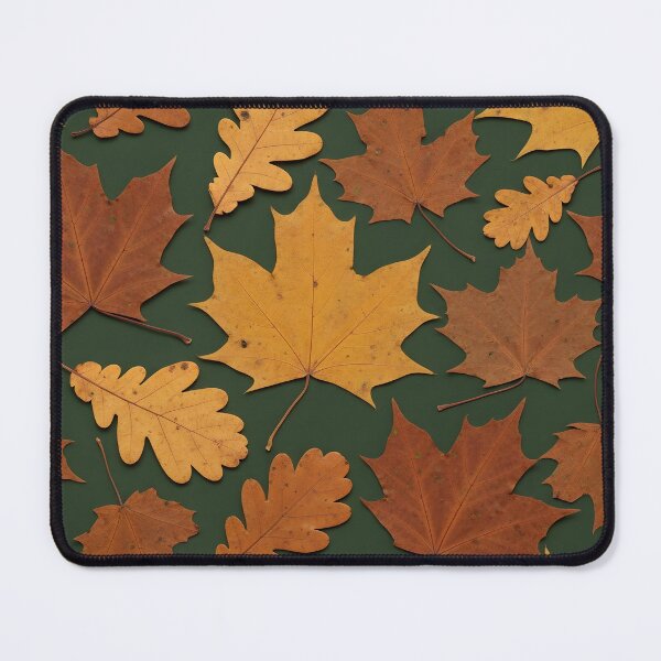 Item preview, Autumn Maple Oak Leaves Pattern designed and sold by Kaleidoscope Print.