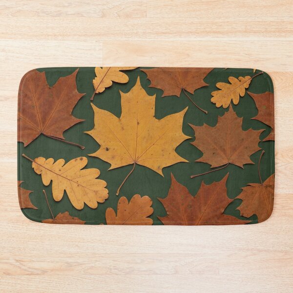 Item preview, Autumn Maple Oak Leaves Pattern designed and sold by Kaleidoscope Print.