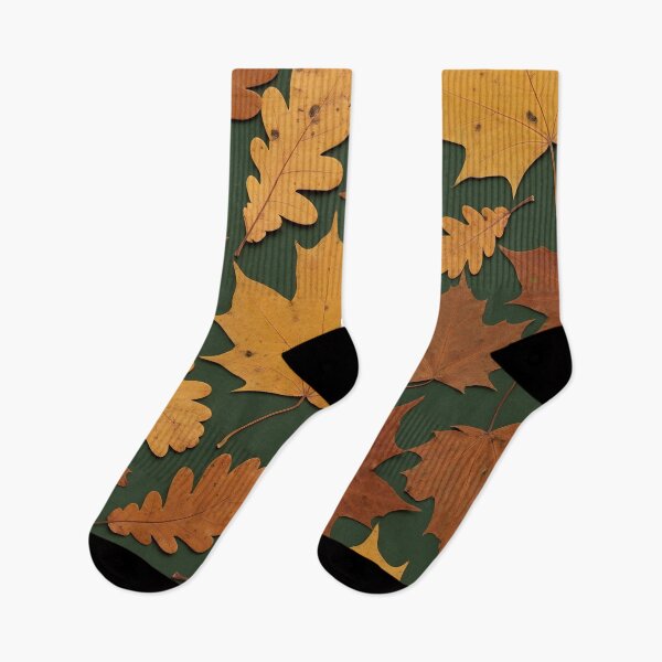 Item preview, Autumn Maple Oak Leaves Pattern designed and sold by Kaleidoscope Print.