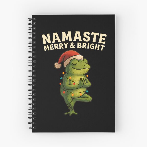 Item preview, Funny Yoga Frog Christmas Lights Namaste Holiday Vibes designed and sold by ConnieDora.