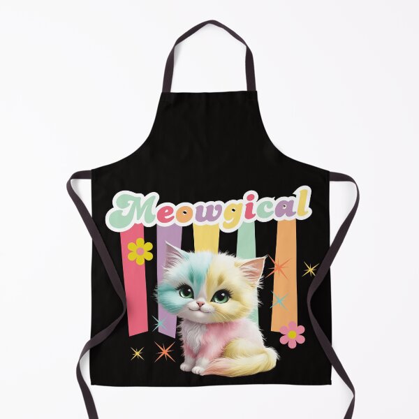 Item preview, Retro Meowgical Cat Cake designed and sold by UUniqueIImprint.