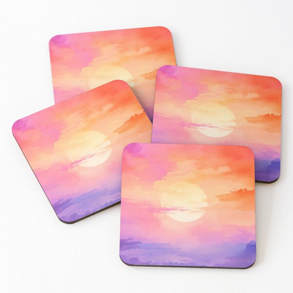 Item preview, Fantasy Dream Sunset Abstract With Flowing Watercolor Washes designed and sold by DEC02.