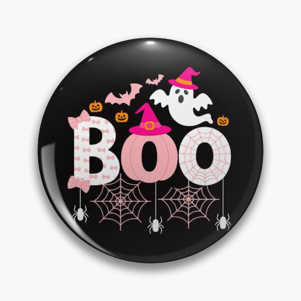 Item preview, Boo Halloween Pumpkin Pink Ribbon Witch Breast Cancer designed and sold by silladive.