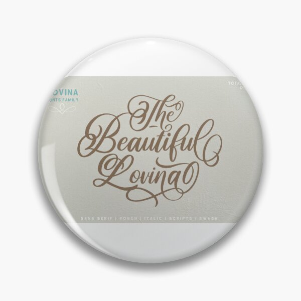 Item preview, Lovina Script - Elegant Feminine Typography Art designed and sold by BriarRoseSupply.