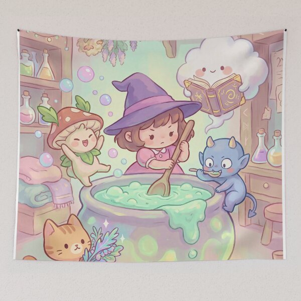 Item preview, Potion Master Witch and Cute Helpers designed and sold by Cute-Ur-Day.