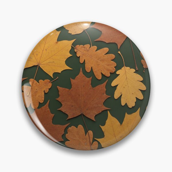 Item preview, Warm Autumn Maple and Oak Leaves designed and sold by Kaleidoscope Print.