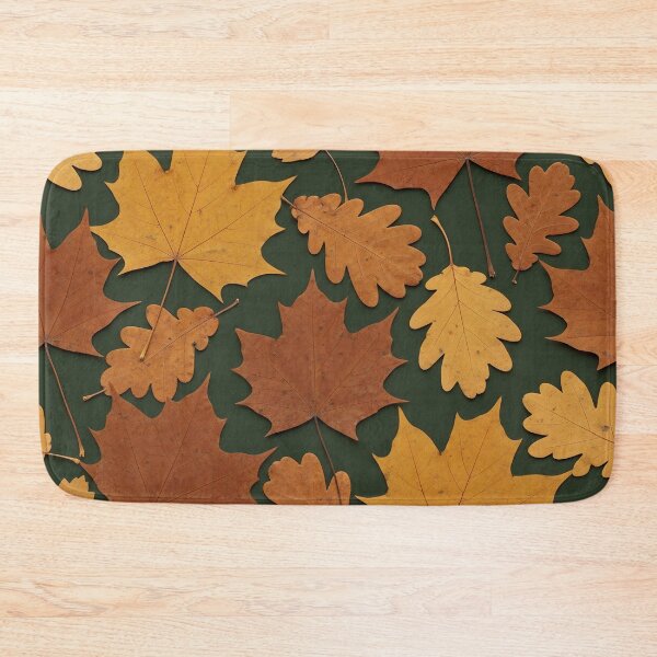 Item preview, Warm Autumn Maple and Oak Leaves designed and sold by Kaleidoscope Print.
