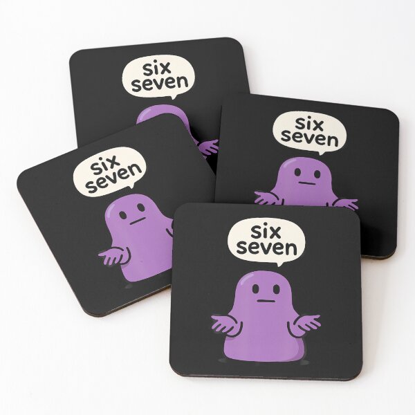 Item preview, 67 Six Seven 6-7 Purple Blob Slime - Funny Kid Brainrot Meme designed and sold by EarlineRenee.