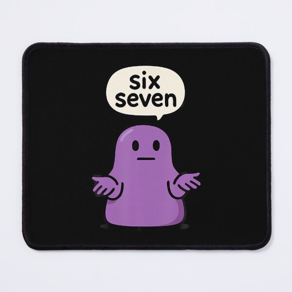 Item preview, 67 Six Seven 6-7 Purple Blob Slime - Funny Kid Brainrot Meme designed and sold by EarlineRenee.