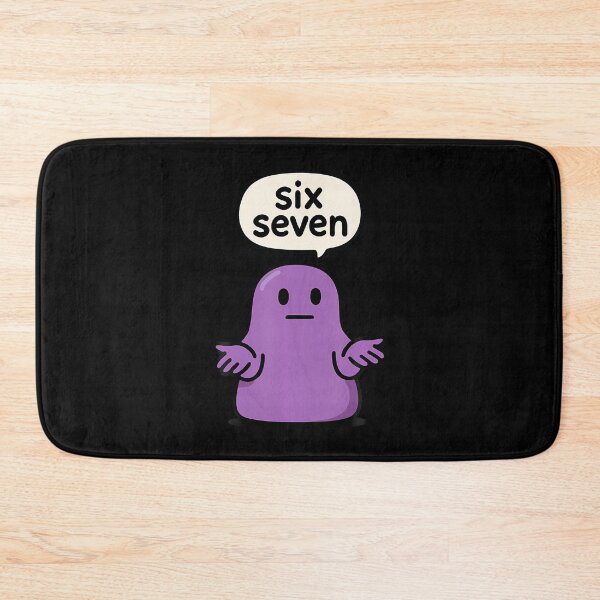 Item preview, 67 Six Seven 6-7 Purple Blob Slime - Funny Kid Brainrot Meme designed and sold by EarlineRenee.