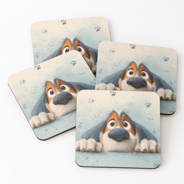 Item preview, Hamilton Hound Peeking over Wall 01 designed and sold by Elisabeth Lucas.