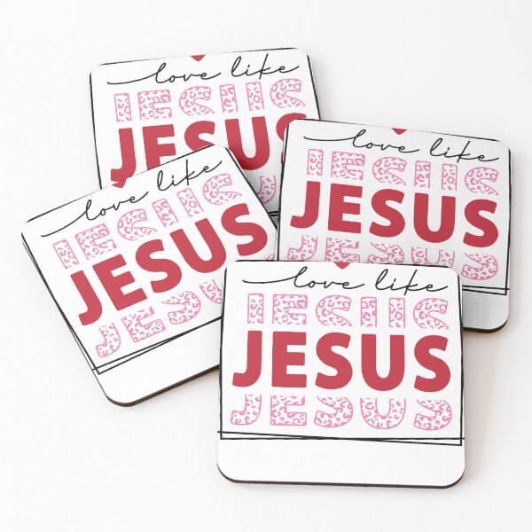 Item preview, Jesus Mirror Typography with Leopard Print | Christian Aesthetic Design designed and sold by Artinkcreative.