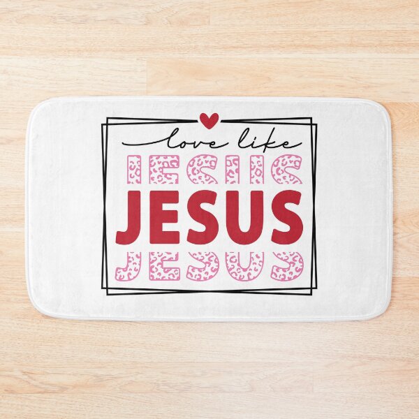 Item preview, Jesus Mirror Typography with Leopard Print | Christian Aesthetic Design designed and sold by Artinkcreative.