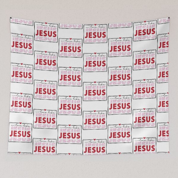 Item preview, Jesus Mirror Typography with Leopard Print | Christian Aesthetic Design designed and sold by Artinkcreative.