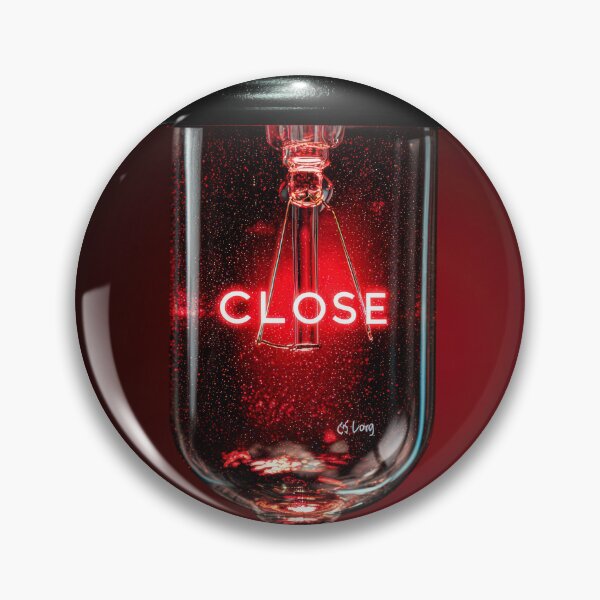 Item preview, Neon “CLOSE” Sign Inside Light Bulb – Modern Red Glow Aesthetic designed and sold by Grafititee.