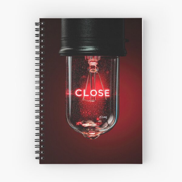 Item preview, Neon “CLOSE” Sign Inside Light Bulb – Modern Red Glow Aesthetic designed and sold by Grafititee.