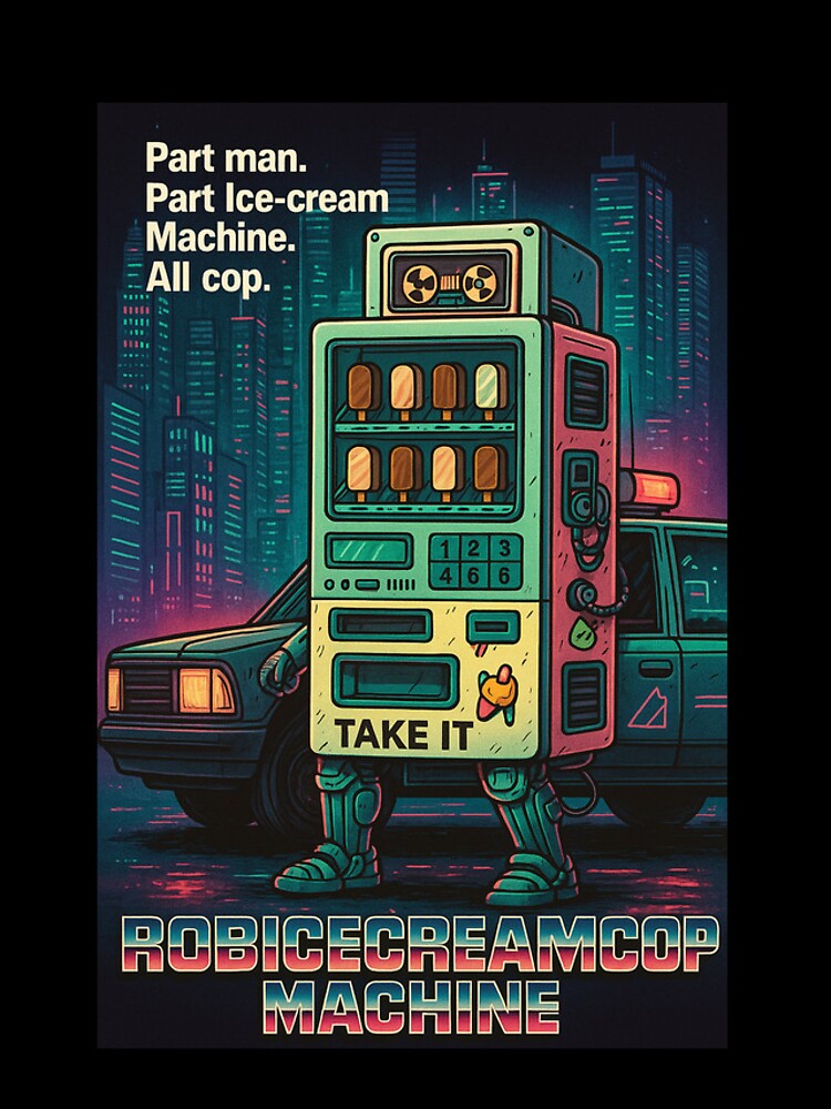 Thumbnail 4 of 4, iPhone Case, RobIceCreamMachineCop designed and sold by RogueGroup.