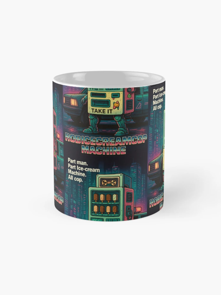 Thumbnail 4 of 6, Coffee Mug, RobIceCreamMachineCop designed and sold by Philip Duxfield.