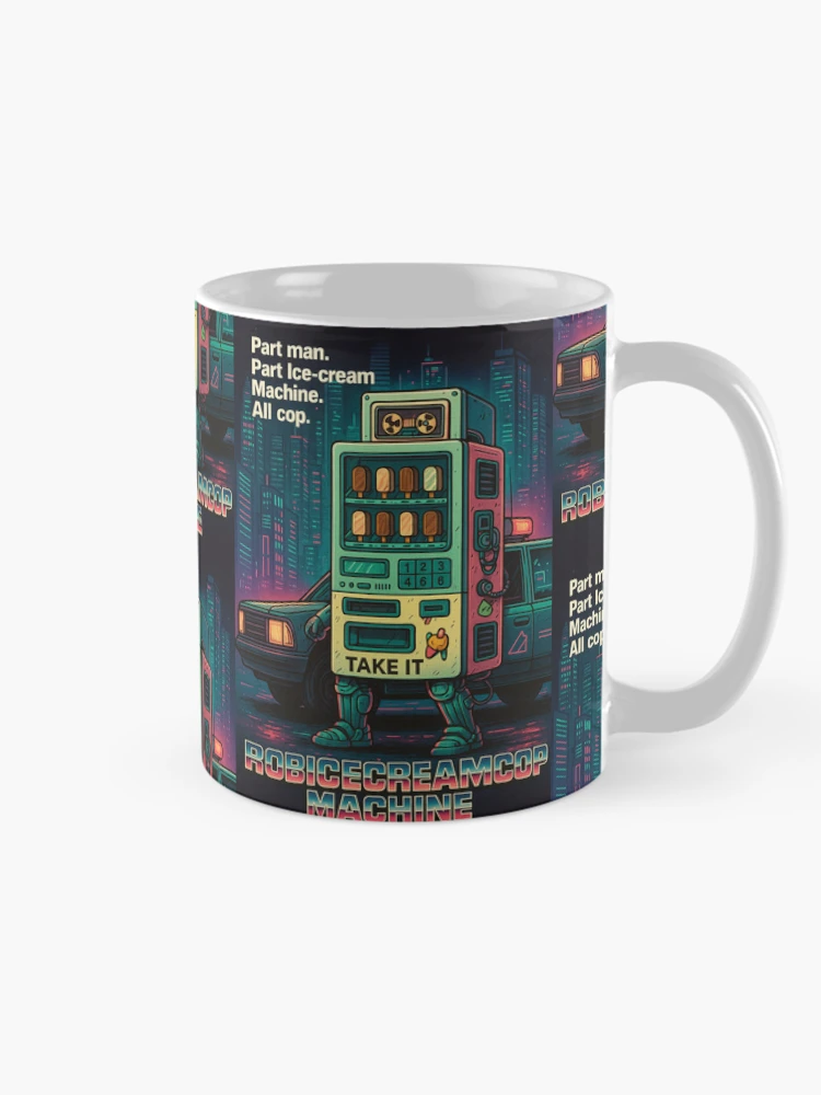 Thumbnail 3 of 6, Coffee Mug, RobIceCreamMachineCop designed and sold by Philip Duxfield.