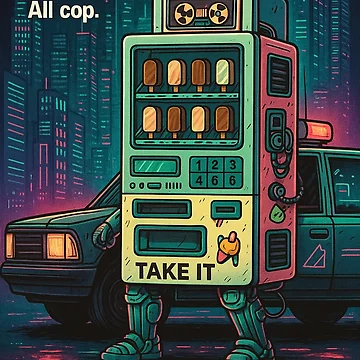 Artwork thumbnail, RobIceCreamMachineCop by Philip Duxfield