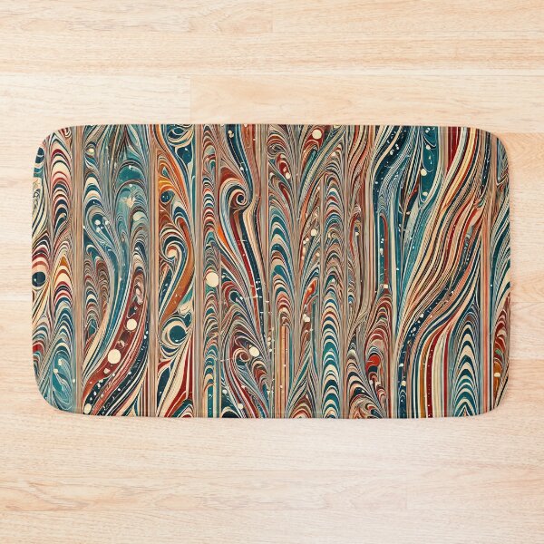 Item preview, Vintage Marbled Paper Pattern Retro Abstract Design designed and sold by PinUpPizzazz.
