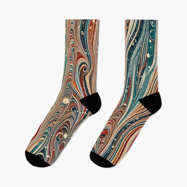Item preview, Vintage Marbled Paper Pattern Retro Abstract Design designed and sold by PinUpPizzazz.