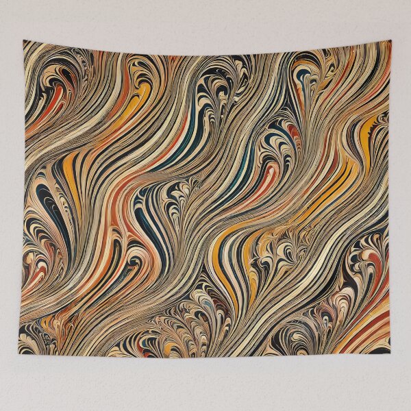 Item preview, Vintage Marbled Paper Pattern Retro Abstract Design designed and sold by PinUpPizzazz.