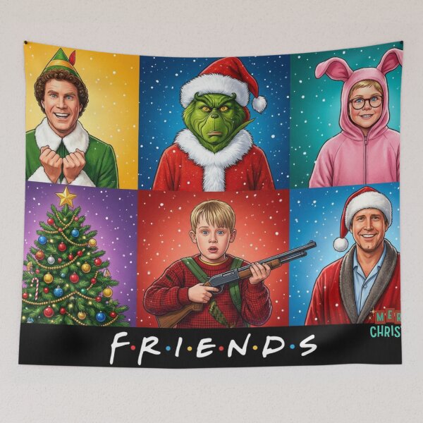 Item preview, Friends - Festive Pop Culture Christmas Collage  designed and sold by Vicky021.