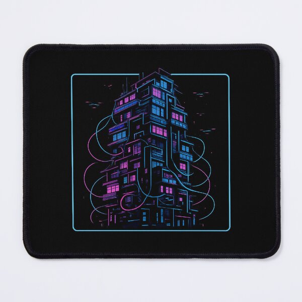Item preview, Overcrowded Future – Neon Cyberpunk Apartment Block designed and sold by AddictiveDesign.