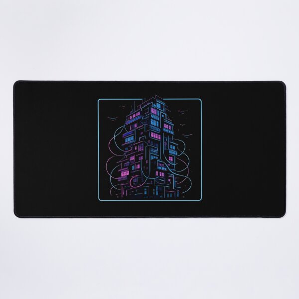 Item preview, Overcrowded Future – Neon Cyberpunk Apartment Block designed and sold by AddictiveDesign.