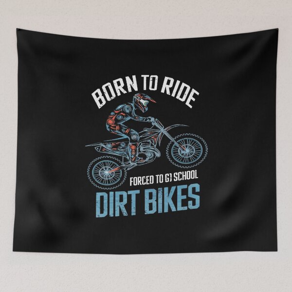 Item preview, Born Ride Dirt Bikes Forced To Go School Funny Motocross Boy designed and sold by KellyJudith.
