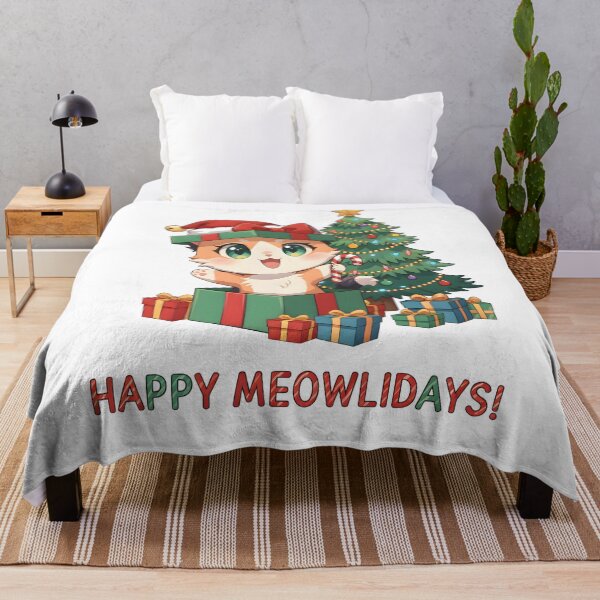 Item preview, Happy Meowlidays designed and sold by ShizukaiNeko.