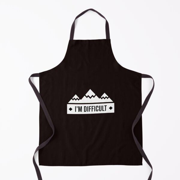 Item preview, I'm Difficult Snowboard Ski Run Circle Mountain Sign designed and sold by hettingerchaim.