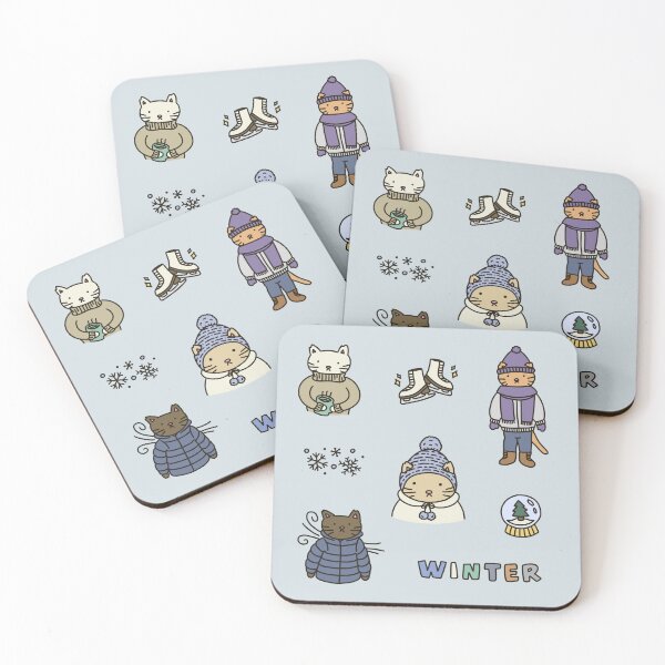 Item preview, Winter Cats designed and sold by CherryUpShop.