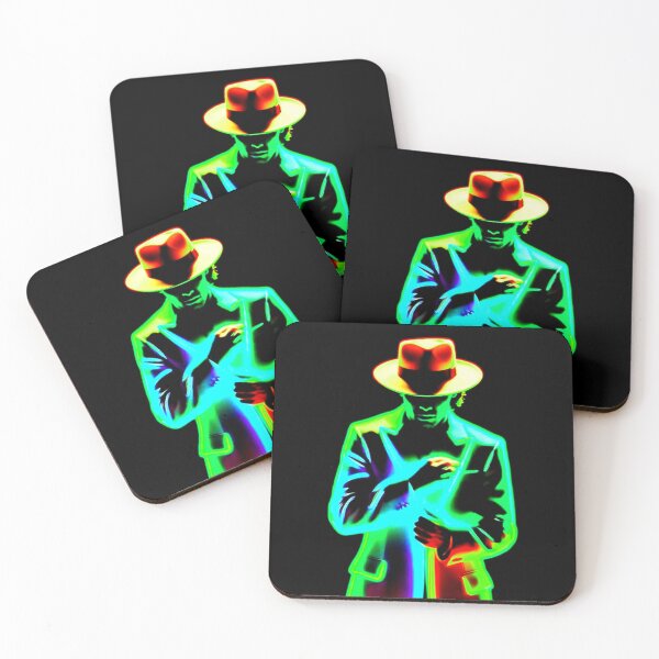 Item preview, Michael Jackson Dance King Magical Neon Glow Portrait Pop designed and sold by ExploreAura Studio.