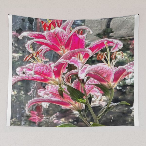 Item preview, ambers flowers hsl colorful abstract design designed and sold by SmashingDeals.