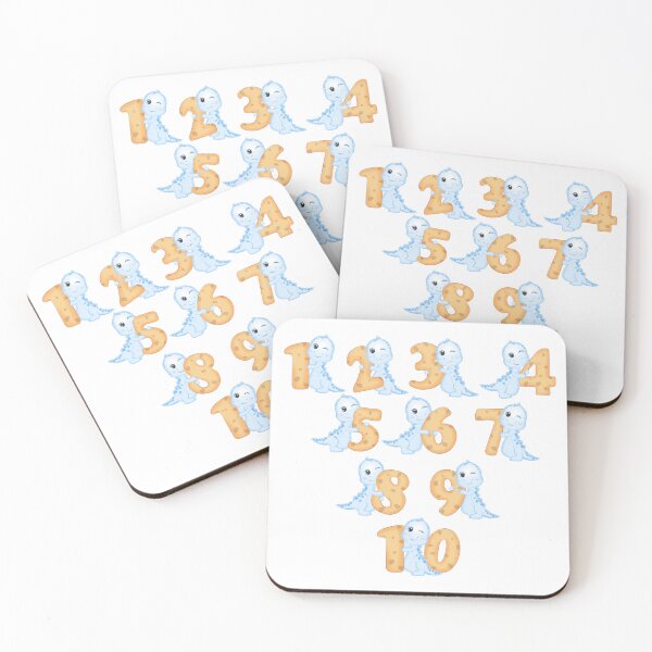Item preview, Dinosaur Boy And Numbers designed and sold by SpreadingALOHA.