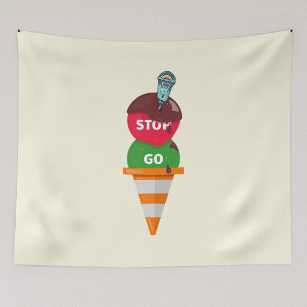 Item preview, Road cone used as ice cream cone designed and sold by piedaydesigns.