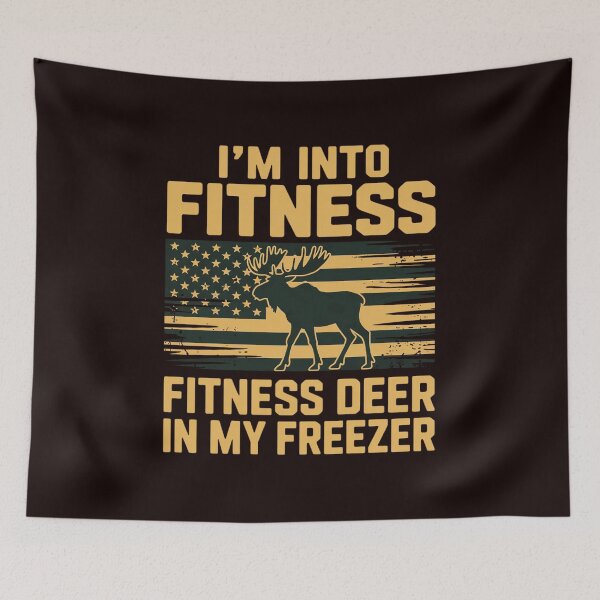 Item preview, Hunting Im Into Fitness Fit Ness Deer Freezer Men Women Kids designed and sold by hettingerchaim.