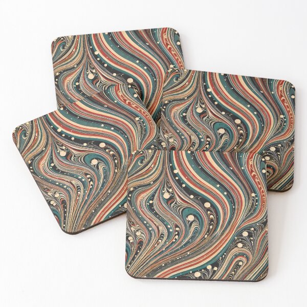 Item preview, Vintage Marbled Paper Pattern Retro Abstract Design designed and sold by PinUpPizzazz.