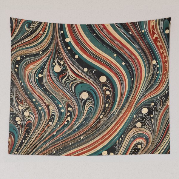 Item preview, Vintage Marbled Paper Pattern Retro Abstract Design designed and sold by PinUpPizzazz.
