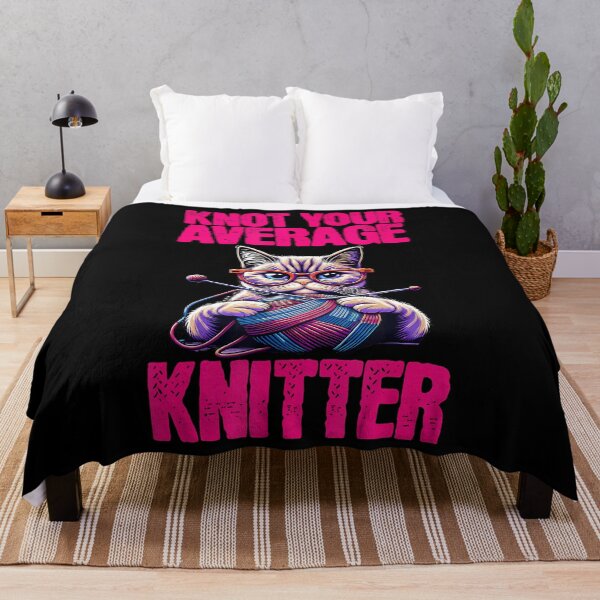 Item preview, Not The Average Knitter Cat Knitting Niche Craft Funny Style designed and sold by LucilleAntoi.